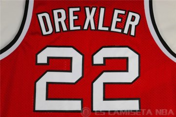 Camiseta Drexler #22 Portland Trail Blazers Rojo