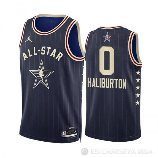 Camiseta Tyrese Haliburton #0 All Star 2024 Indiana Pacers Azul - Haga un click en la imagen para cerrar