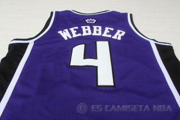 Camiseta Webber #4 Sacramento Kings Purpura