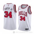 Camiseta Wendell Carter Jr. #34 Chicago Bulls Association 2018 Blanco
