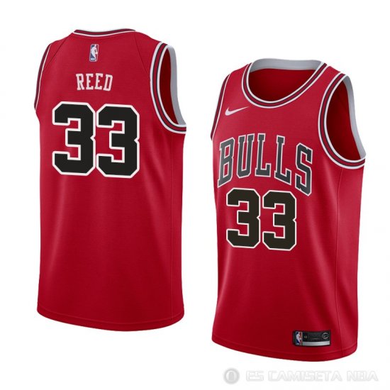 Camiseta Willie Reed #33 Chicago Bulls Icon 2018 Rojo - Haga un click en la imagen para cerrar