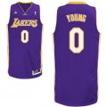 Camiseta Young #0 Los Angeles Lakers Violeta