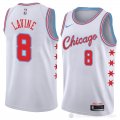 Camiseta Zach Lavine #8 Chicago Bulls Ciudad 2018 Blanco