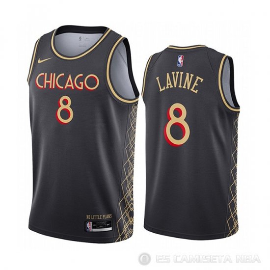 Camiseta Zach Lavine NO 8 Chicago Bulls Ciudad 2020-21 Gris - Haga un click en la imagen para cerrar