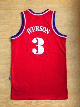 Camiseta retro Allen iverson #3 Philadelphia 76ers Rojo