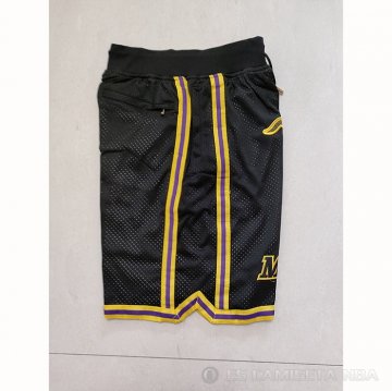 Pantalone Los Angeles Lakers Kobe Bryant 8 Mamba Negro