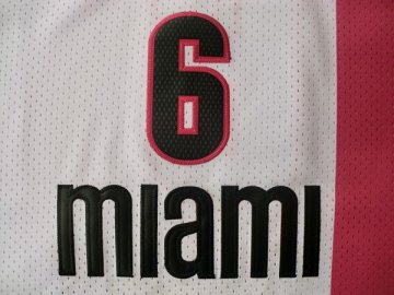 Camiseta James #6 Heats ABA Blanco