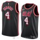 Camiseta Aj Hammons #4 Miami Heat Classic 2018 Negro