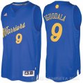 Camiseta Andre Iguodala #9 Golden State Warriors Navidad 2016 Azul