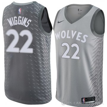 Camiseta Andrew Wiggins #22 Minnesota Timberwolves Ciudad 2018 Gris