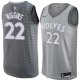 Camiseta Andrew Wiggins #22 Minnesota Timberwolves Ciudad 2018 Gris