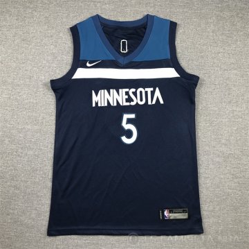 Camiseta Anthony Edwards #5 Minnesota Timberwolves Nino Icon Azul