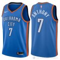 Camiseta Anthony #7 Oklahoma City Thunder Autentico 2017-18 Azul