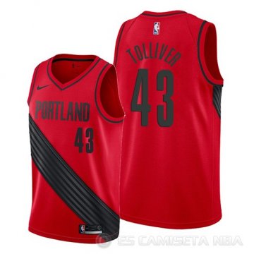 Camiseta Anthony Tolliver #43 Portland Trail Blazers Statement Rojo