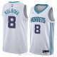 Camiseta Arnoldas Kulboka #8 Charlotte Hornets Association 2018 Blanco