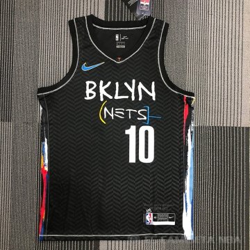 Camiseta Ben Simmons #10 Brooklyn Nets Ciudad 2020-21 Negro