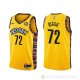 Camiseta Biggie NO 72 Brooklyn Nets Ciudad 2020-21 Amarillo