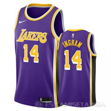 Camiseta Brandon Ingram #14 Los Angeles Lakers Statement 2018 Violeta