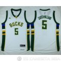 Camiseta Carter Williams #5 Milwaukee Bucks Blanco