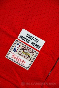 Camiseta Retro Pippen 97-98 #33 Chicago Bulls Rojo