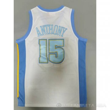 Camiseta Carmelo Anthony #15 Denver Nuggets Mitchell & Ness 2006-07 Blanco