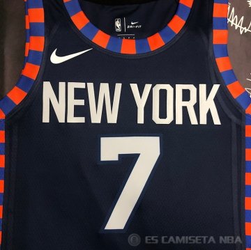 Camiseta Carmelo Anthony #7 New York Knicks Ciudad Edition 2019-20 Azul