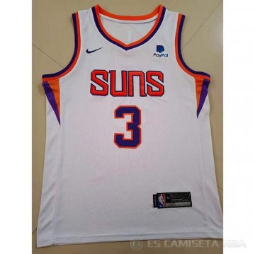 Camiseta Chris Paul NO 3 Phoenix Suns Association 2021 Blanco
