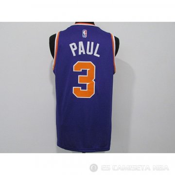 Camiseta Chris Paul NO 3 Phoenix Suns Icon 2021 Violeta
