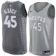 Camiseta Cole Aldrich #45 Minnesota Timberwolves Ciudad 2018 Gris