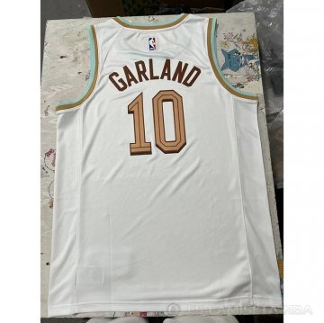 Camiseta Darius Garland #10 Cleveland Cavaliers Ciudad 2022-23 Blanco