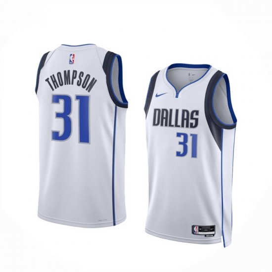Camiseta David Thompson #31 Dallas Mavericks Association 2023-2024 Blanco - Haga un click en la imagen para cerrar