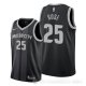 Camiseta Derrick Rose #25 Detroit Pistons Ciudad Negro