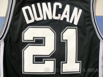 Camiseta Duncan #21 San Antonio Spurs Negro