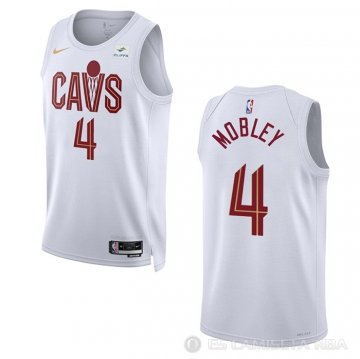 Camiseta Evan Mobley #4 Cleveland Cavaliers Association 2022-23 Blanco