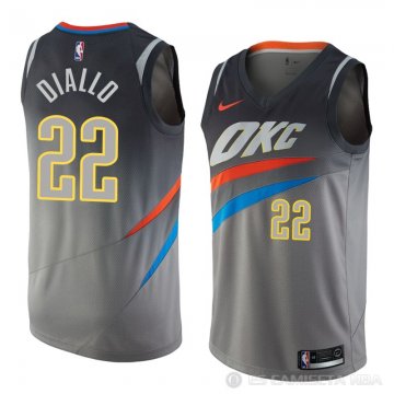 Camiseta Hamidou Diallo #22 Oklahoma City Thunder Ciudad 2018 Gris