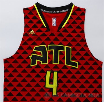 Camiseta Millsap #4 Atlanta Hawks Rojo