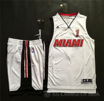 Camiseta Bosh #1 Miami Heat Blanco