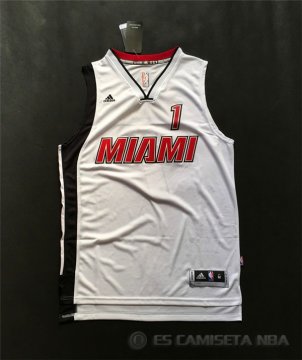 Camiseta Bosh #1 Miami Heat Blanco