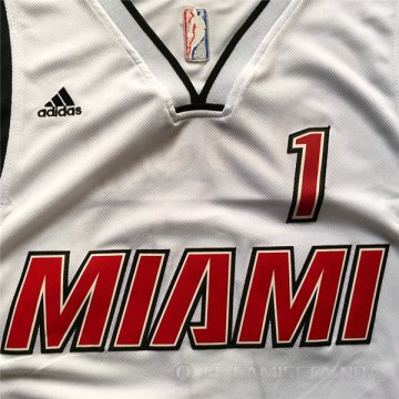 Camiseta Bosh #1 Miami Heat Blanco