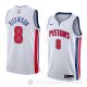 Camiseta Henry Ellenson #8 Detroit Pistons Association 2018 Blanco