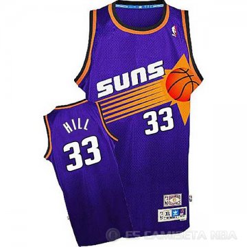 Camiseta Hill #33 Phoenix Suns Retro Purpura