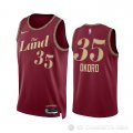 Camiseta Isaac Okoro #35 Cleveland Cavaliers Ciudad 2023-24 Rojo