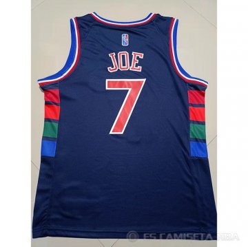 Camiseta Isaiah Joe NO 7 Philadelphia 76ers Ciudad 2021-22 Azul