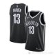 Camiseta James Harden NO 13 Brooklyn Nets Icon 2020-21 Negro