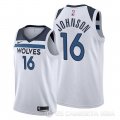 Camiseta James Johnson #16 Minnesota Timberwolves Association 2019-20 Blanco