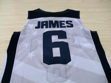 Camiseta James #6 USA 2012 Blanco