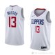 Camiseta Jamil Wilson #13 Los Angeles Clippers Association 2018 Blanco