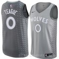 Camiseta Jeff Teague #0 Minnesota Timberwolves Ciudad 2018 Gris