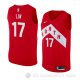 Camiseta Jeremy Lin #17 Toronto Raptors Earned 2018-19 Rojo