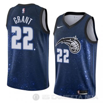 Camiseta Jerian Grant #22 Orlando Magic Ciudad 2018 Azul